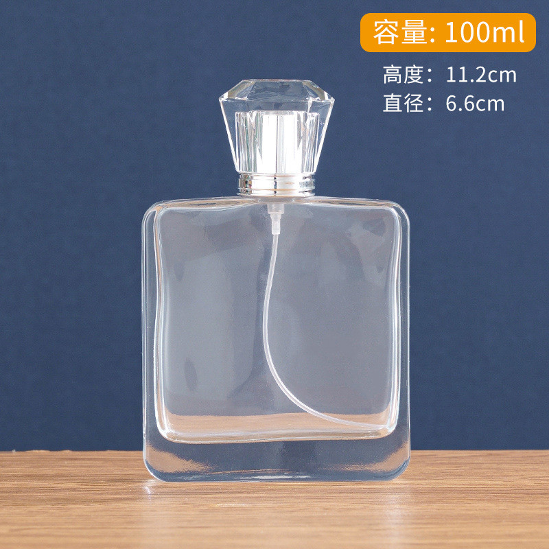 Perfume Spray Bottle Glass perfume bottle transparent 50ml material sub-bottling