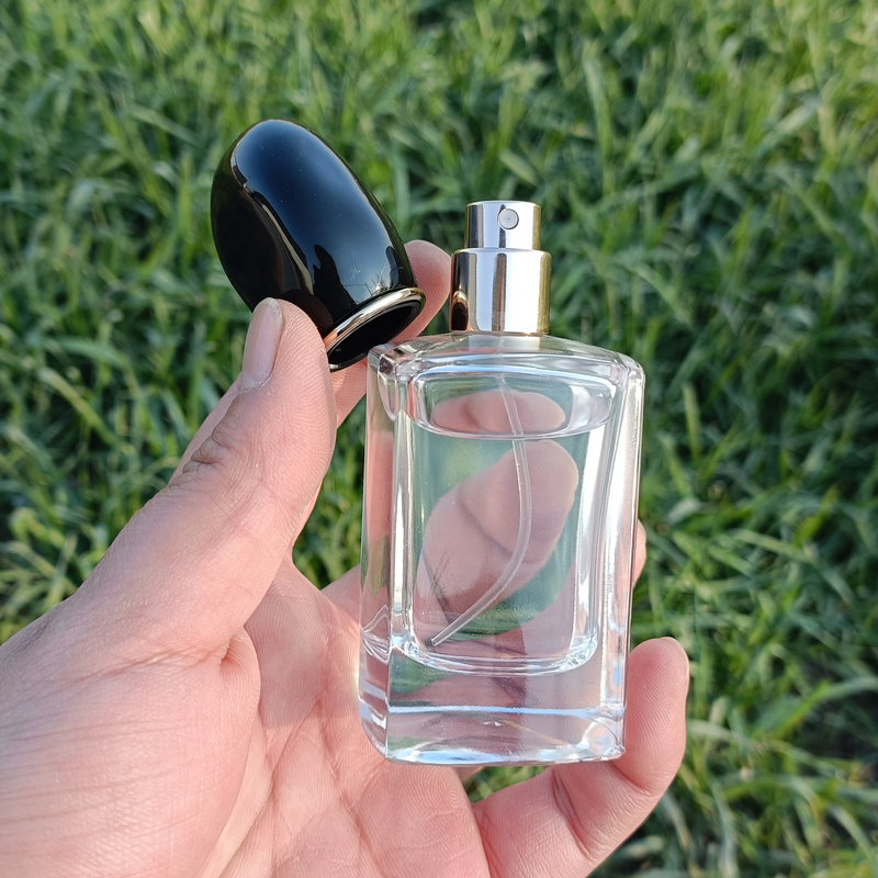 Square Thick Bottom Perfume Spray Bottle 50ml 500 Pcs Refillable