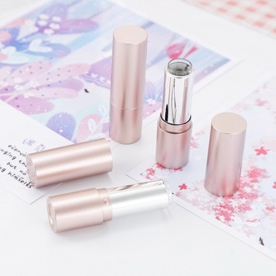 Cosmetic Matte Rose Gold DIY Lipstick Tube Silk Screen Printing